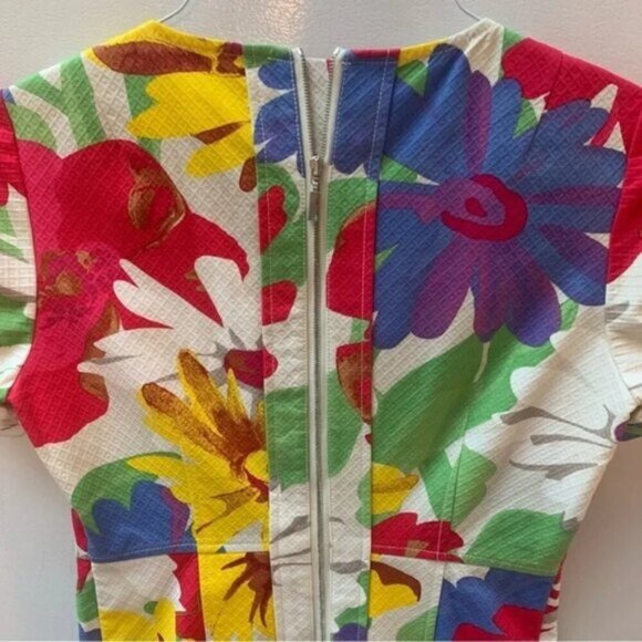 See by Chloé Vibrant Pattern Print Floral Mini Dress 2 - Picture 10 of 16